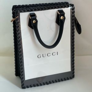 Gucci up cycled shopping bag